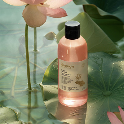 Nước sen Hậu Giang Cocoon Lotus Soothing Toner làm dịu cho da nhạy cảm (50ml/140ml/310ml) - Hàng chính hãng