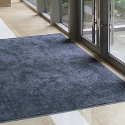 Thảm chùi chân Cao Cấp đế chống trượt dạng sọc Stripmate Màu Xám đen / Xám đỏ nhiều size