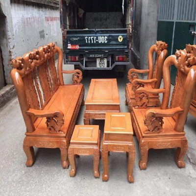 Bộ Bàn Ghế Minh Quốc Đào Gỗ Sồi Nga