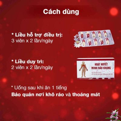 Hoạt huyết Minh Não Khang (Hộp 3 vỉ x 10 viên)