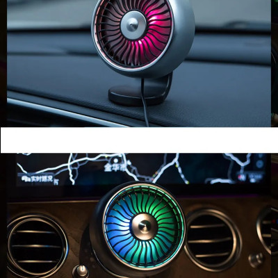 Quạt USB mini thiết kế sang trọng, hiện đại lắp trên xe ô tô - Hàng chính hãng 
