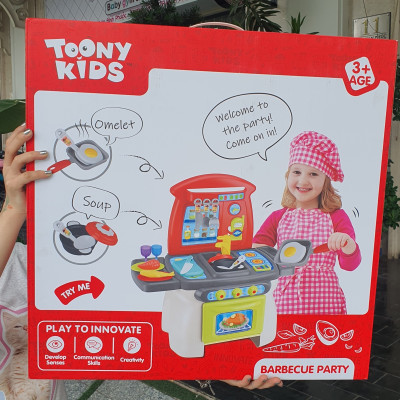 Đồ Chơi Bộ Nấu Ăn Đồ Nướng 31 TOONYKIDS - Đồ Chơi Nhà Bếp Cho Bé - Barbecue Party TN139 [Tặng Kèm Sticker]