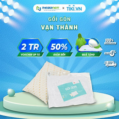Gối Nằm Gòn Vạn Thành kích thước 50*70cm, hút chân không , Êm Ái