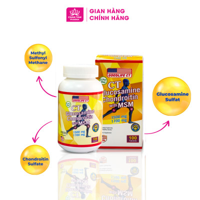 [Chính Hãng Mỹ] Viên Bổ Sung cho Khớp và Sụn CT GLUCOSAMINE CHONDROITIN WITH MSM - Hộp 100 viên