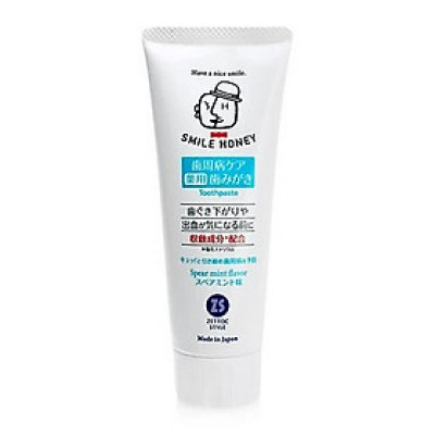 Kem đánh răng vị bạc hà Nippon Zettoc Smile Honey Spear Mint Flavor 120g(ZS)