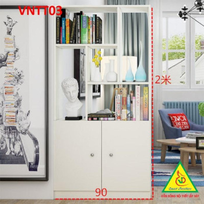 TỦ KỆ TRANG TRÍ KIÊM VÁCH NGĂN VNTT03.3 - Nội thất lắp ráp Viendong Adv