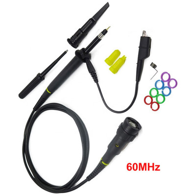 Bộ Que Đo Máy Hiện Sóng Thay Thế ABG P2060, Đầu Dò Máy Hiện Sóng 60mhz 300V DC 1X 10x 1 Đầu Dò, Máy Kiểm Tra Vạn Năng Đầu Dò Dây Dẫn Kiểm Tra - Hàng Chính Hãng