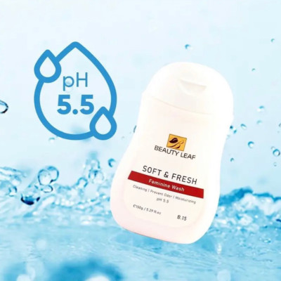 Dung Dịch Vệ Sinh Golden Health Soft & Fresh Feminine Wash Beauty Leaf 150g (PH 5.5), Giúp Ngăn Ngừa Và Hỗ Trợ Giảm Các Bệnh Phụ Khoa, Để Chị Em Phụ Nữ Luôn Thơm Tho Tự Tin Suốt Ngày Dài