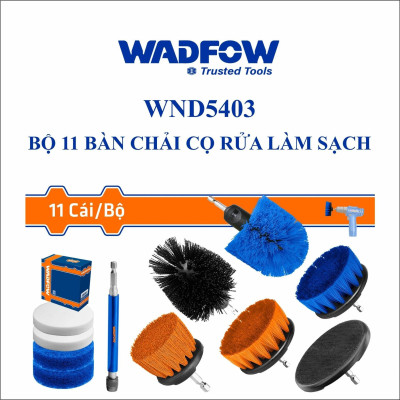 BỘ 11 BÀN CHẢI CỌ RỬA LÀM SẠCH WND5403 WADFOW - HÀNG CHÍNH HÃNG
