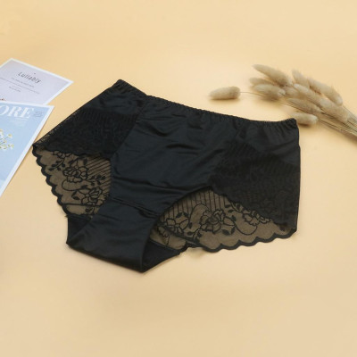 Quần lót Nữ Ren LUPERI LU3QL769 Phom To Lưng Cao Ôm Gọn Bụng Viền Mông Không Đường May Họa Tiết Hoa Xinh Xắn