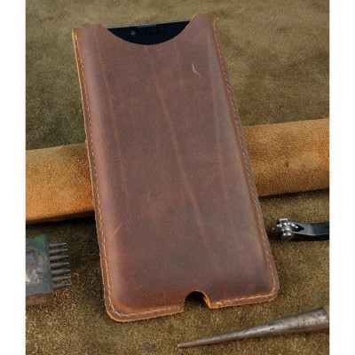 Bao Da Rút cho điện thoại XR, X/XS, 6/7/8 Da Bò Thật may máy cao cấp