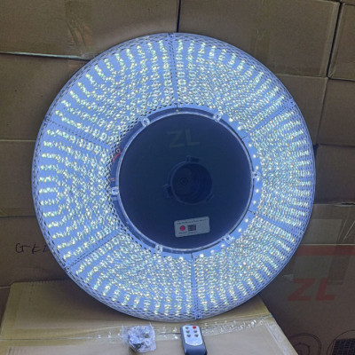 Đèn đĩa bay UFO kim cương năng lượng mặt trời chiếu sáng sân vườn công suất 1000W - UFO1000KC