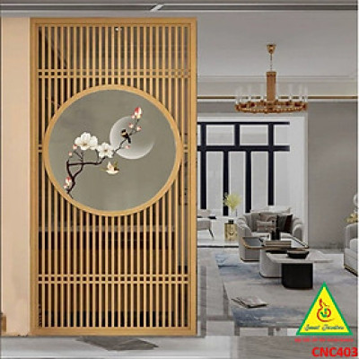 Vách ngăn CNC cho phòng khách, nhà bếp, nhà hàng, spa CNC403 - Nội thất lắp ráp Viendong Adv