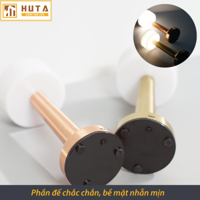 Đèn Bàn Led Quầy Bar HUTA RESTA Cảm Ứng Pin Sạc Điều Chỉnh Ánh Sáng Trang Trí Nhà Hàng Quán Cà Phê Lounge Sự Kiện