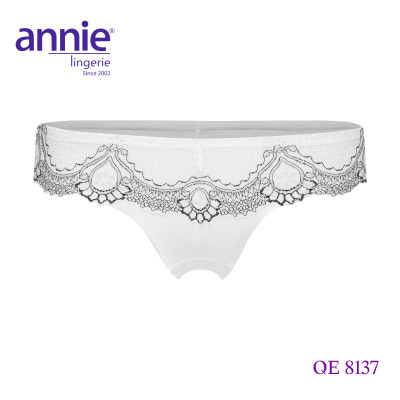 Quần lót nữ trơn phối ren cao cấp annie 8137 kiểu dáng trẻ trung, sexy, nữ tính, thoáng mát