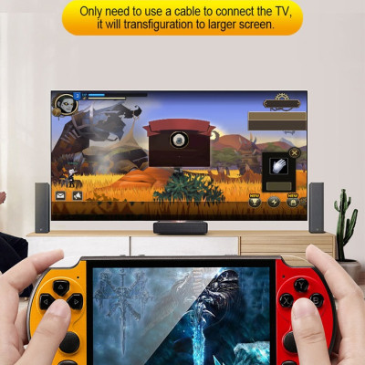 Máy Chơi Game Cầm Tay X7 Màn Hình 4.3Inch Có Sẵn 900 Game Hỗ Trợ Nghe Nhạc, Xem Phim - Hàng nhập khẩu