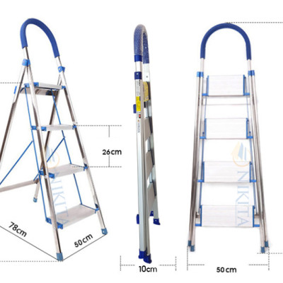 Thang nhôm ghế bậc lớn Nikita NKT-DL04