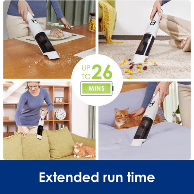 Máy Hút Bụi Xe Hơi, Máy Hút Bụi Không Dây TINECO Pure One Mini S4 Thương Hiệu Mỹ Lực Hút 11,000 Pa, Công Suất 220 W - Hàng Chính Hãng - Bảo Hành 24 Tháng