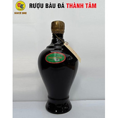 Đặc Sản Bình Định - Rượu Bàu Đá Thành Tâm Chum Đậu Xanh (Màu nâu) 650ml - OCOP 3 Sao