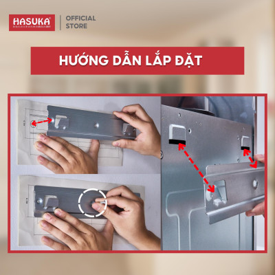 Máy hút mùi cảm ứng kính cong lưới inox HASUKA HSK-787, công suất motor 190W- Phím cảm ứng & cảm biến chuyển động tay - HÀNG CHÍNH HÃNG