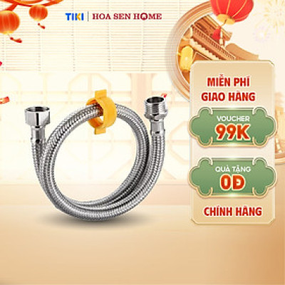 Dây cấp nước inox 304 TUSLO COCDN0001 dài 50cm áp lực cao, Dây cấp nước bồn cầu - bình nước nóng - máy giặt - vòi sen - Hoa Sen Home - Hàng chính hãng
