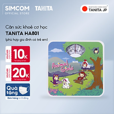 Cân sức khoẻ cơ học Tanita HA801 Nhật Bản Tanita (HÌNH CÔ GÁI), chính hãng nhật bản,cân cơ học,cân chính hãng,cân nhật bản,cân sức khoẻ y tế,cân sức khoẻ gia đình,cân sức khoẻ cao cấp,120kg,130kg,Cân sức khoẻ mini
