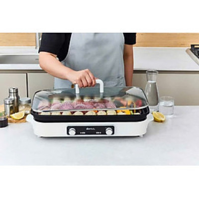 Bếp lẩu nướng 2 đĩa Dupan DP-2301 #new2024 Hàng chính hãng