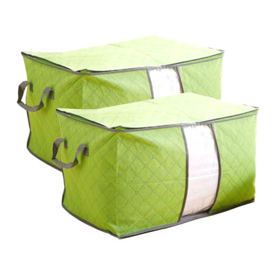 BỘ 2 TÚI VẢI ĐỰNG CHĂN MÀN QUẦN ÁO TIỆN DỤNG