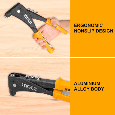 KÌM RÚT ĐẦU NHÔM 10" INGCO HR105 - HÀNG CHÍNH HÃNG