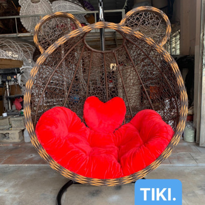 Xích đu Tai Gấu Tundo kèm nệm nhiều màu