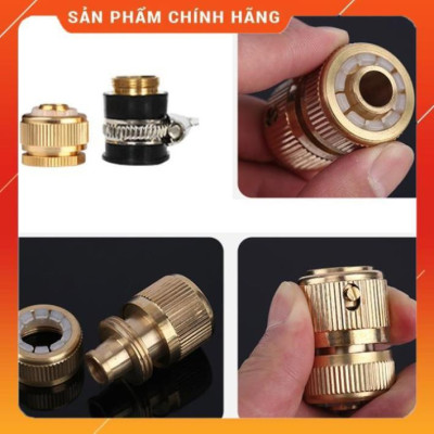 ️️FREESHIP Bộ dây vòi xịt nước rửa xe,tưới cây , loại 3m,5m 206587 đầu đồng,cút đồng,nối đồng+  đai