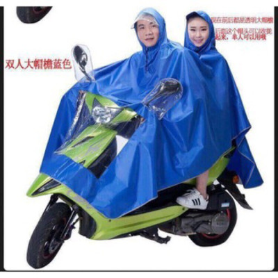 Áo mưa phản quang 2 đầu có kính che mặt - Giao màu ngẫu nhiên