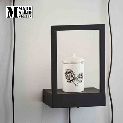 Đèn ngủ gắn tường trang trí Markslojd Pablo thiết kế hiện đại màu đen - Hàng chính hãng