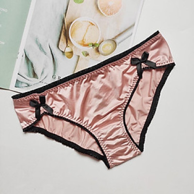 Quần Lót Pink Play Phối Nơ Cạp Thấp Gợi Cảm Hàng Cao Cấp WL77