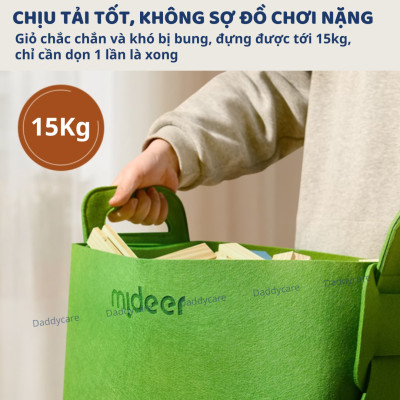 Túi gấp gọn đang năng Mideer đựng quần áo , đồ chơi Toy Storage Bag