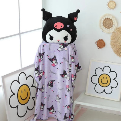 Bộ Chăn Gối Văn Phòng Thú Kèm Chăn Kuromi Và Medony 2 In 1 Đa Năng Tiện Lợi Chăn Kích Thước 1m×1m6 - HÀNG CHÍNH HÃNG MINIIN