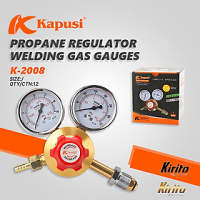 Đồng hồ ga điều áp khí gas KAPUSI Nhật Bản, van giảm áp, áp suất 15Mpa
