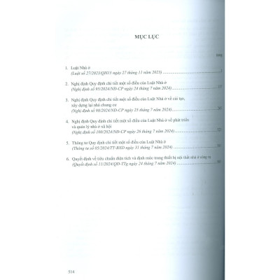 Sách - Luật Nhà Ở Và Các Văn Bản Hướng Dẫn Thi Hành  - NXB Xây Dựng