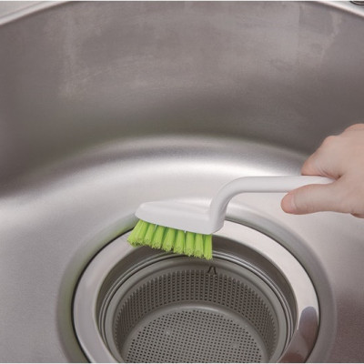 Bàn chải chà sàn nhà tắm và các góc cạnh khó cọ rửa, vệ sinh hàng nội địa Nhật Bản (Made in Japan)