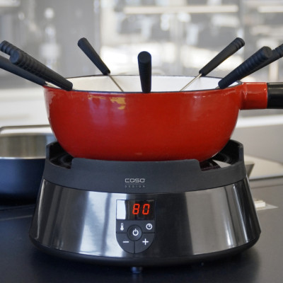 Nồi Lẩu Bếp Từ CASO Induktions-FonDue Schwarz, Phong Cách Châu Âu Đủ 8 Người Dùng, Dung Tích 2.5L, Công Suất 1000W - Hàng Nhập Khẩu Đức