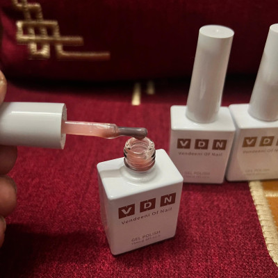 Sơn Thạch Hồng Nude VENDEENI V19-S01 Cao Cấp Chai 15ml Làm Nail, Sơn Gel Tone Hồng Nhạt Trong Suốt Bóng Đẹp Nữ Women