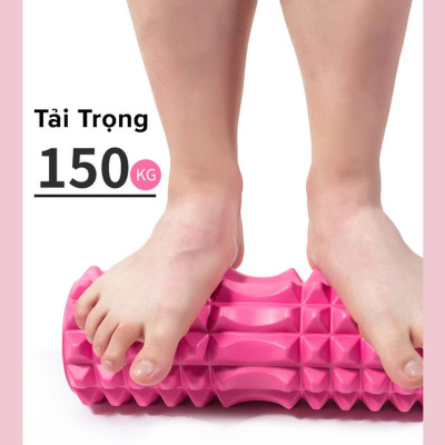 Ống Lăn Foam Roller Massage - Con Lăn Yoga Matxa Giãn Cơ Ống Trụ Lăn Xốp Có Gai - Chĩnh Hãng miDoctor