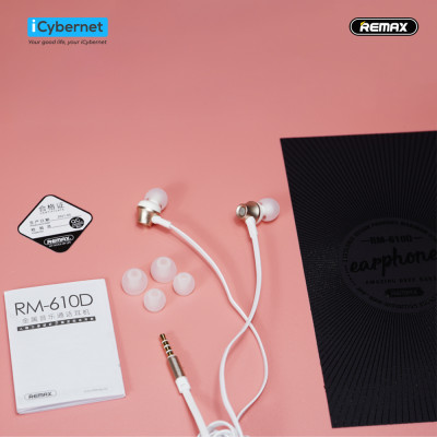 Tai nghe In Ear Remax RM610D hàng chính hãng