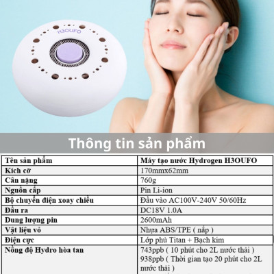 Máy tạo nước Hydrogen dùng tắm và rửa mặt