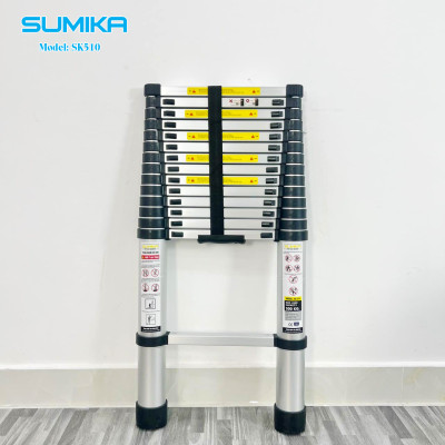 Thang nhôm rút gọn SUMIKA SK510 - Chiều cao tối đa 5.1m, hợp kim nhôm cao cấp