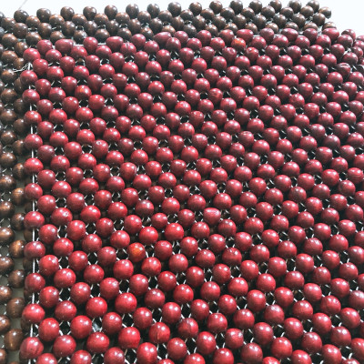 Miếng đệm hạt tròn gỗ tự nhiên kích thước 45x45 cm - màu sắc giao ngẫu nhiên