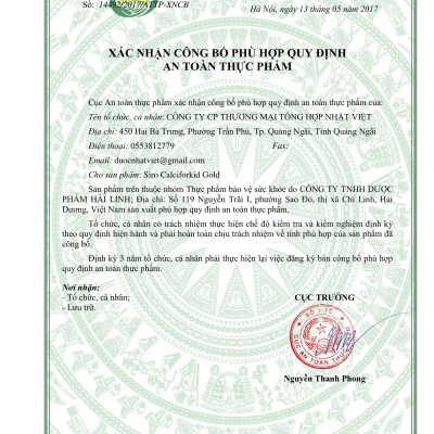 Thực phẩm chức năng Canciforkid Gold – bổ sung Canxi