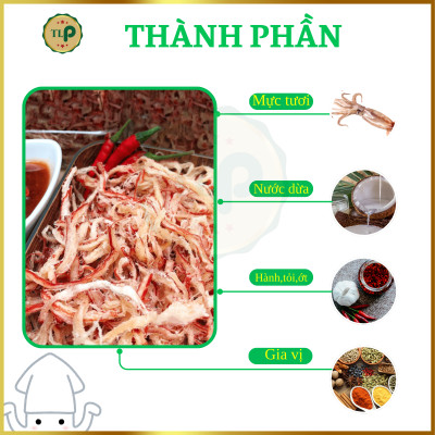 MỰC SỢI HẤP NƯỚC CỐT DỪA TÂN LỘC PHÁT 1KG - COMBO 2 BỊCH 500G