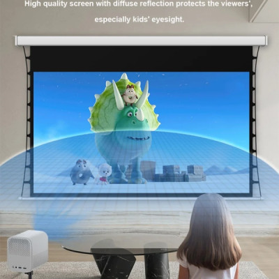 Màn chiếu điện căng dây Tab Tension Eco Apollo tỉ lệ 16:9 Kích thước 92 inch đến 150 inch - Hàng nhập khẩu