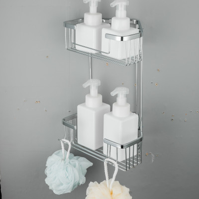 Giá góc đôi 2 tầng để đồ nhà vệ sinh Frap F351-1 Hàng Chính Hãng Nhập Khẩu